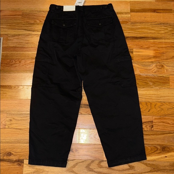 American Eagle Outfitters NWT Black Barrel Pants mid rise size 10 - Picture 7 of 9